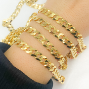 Y92GP. Gold Plated 925 Sterling Silver Ultra Flat Round Link Chain